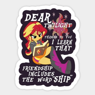 Friend "ship" is magic! Sticker